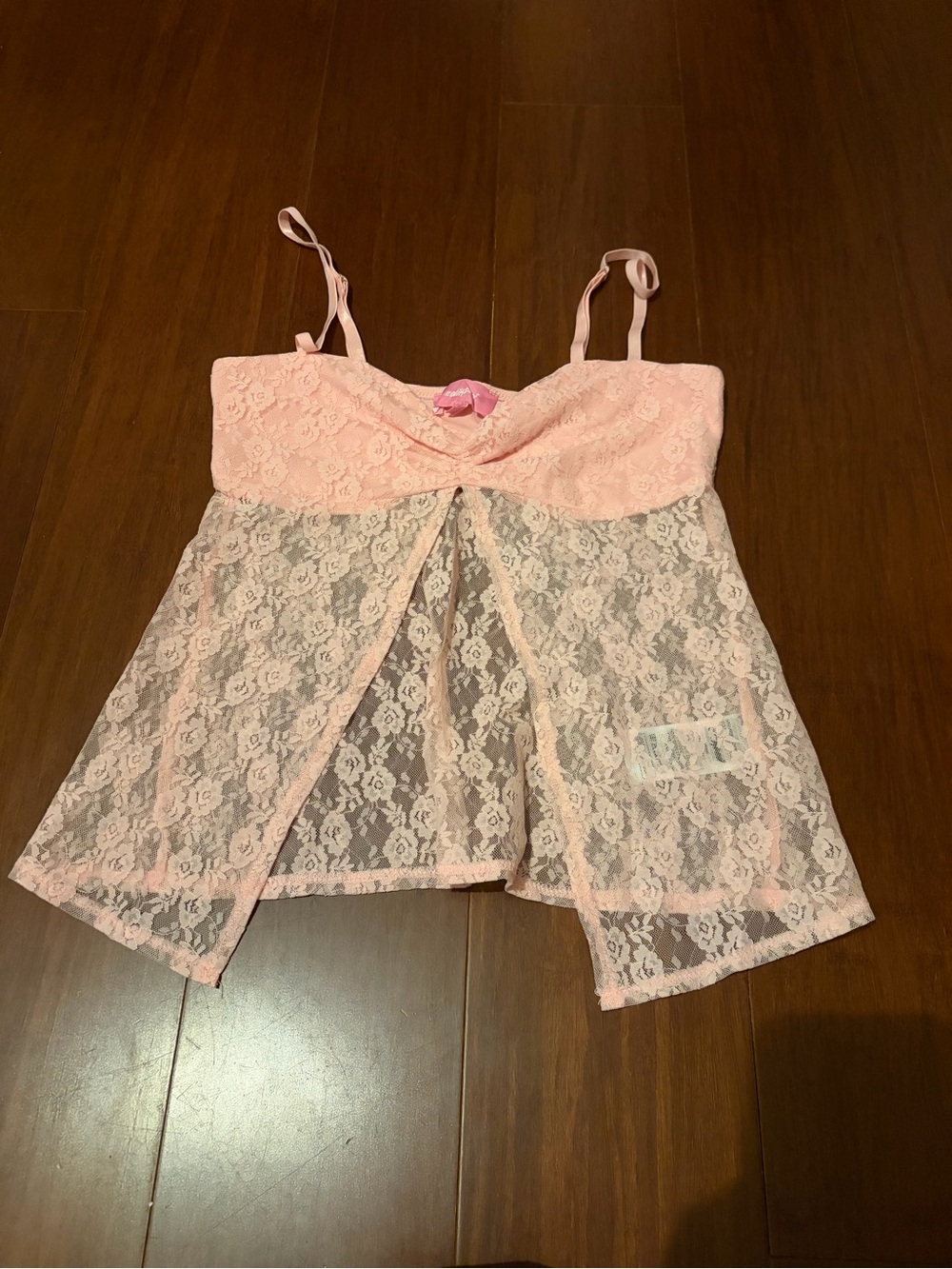 Pink Lace Babydoll Chemise - Soft Pink Women
